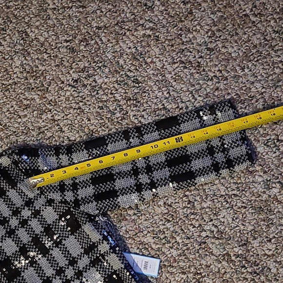 DRAPER JAMES WOMENS BLACK & WHITE SEQUIN SHEATH DRESS SIZE 4 - Picture 13 of 15